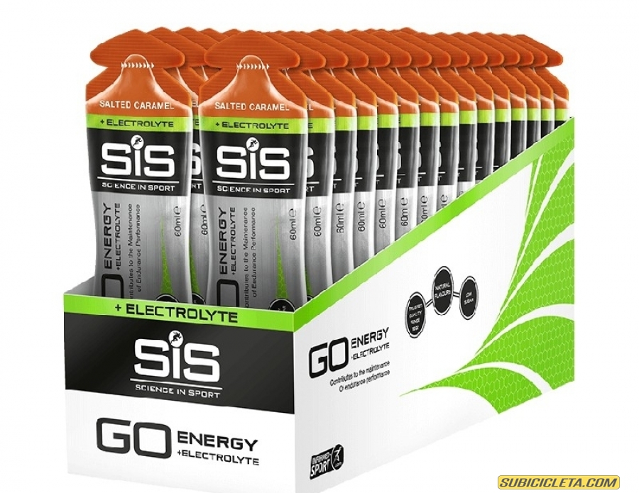  Gel energético+electrolyte marca sis 60ml paquete de 15  und (1/2 caja)